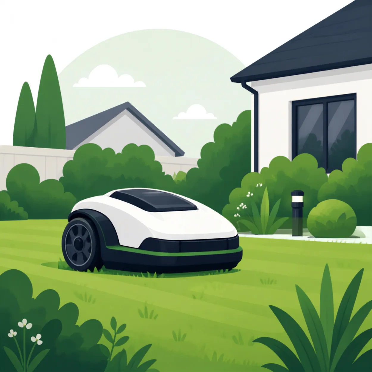 Robotic lawn mowers